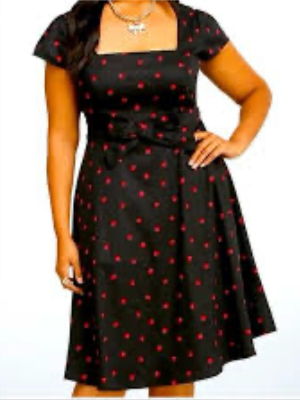 Retro Chic Torrid Ladybug A~Line Dress Pin Up Retro Core Women 20(2X) Swing EUC!